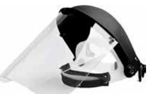 Face Shield Clear C/W 1mm Clear Visor & B/Guard · F100C