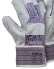 Glove Candy Stripe Leather Grey/Candy L S09