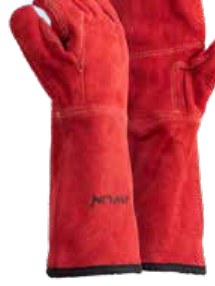Glove Red Heat Resistant 8 20cm Full Apron Palm
