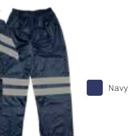 Rainsuit Rubberised Nylon Navy 2XL